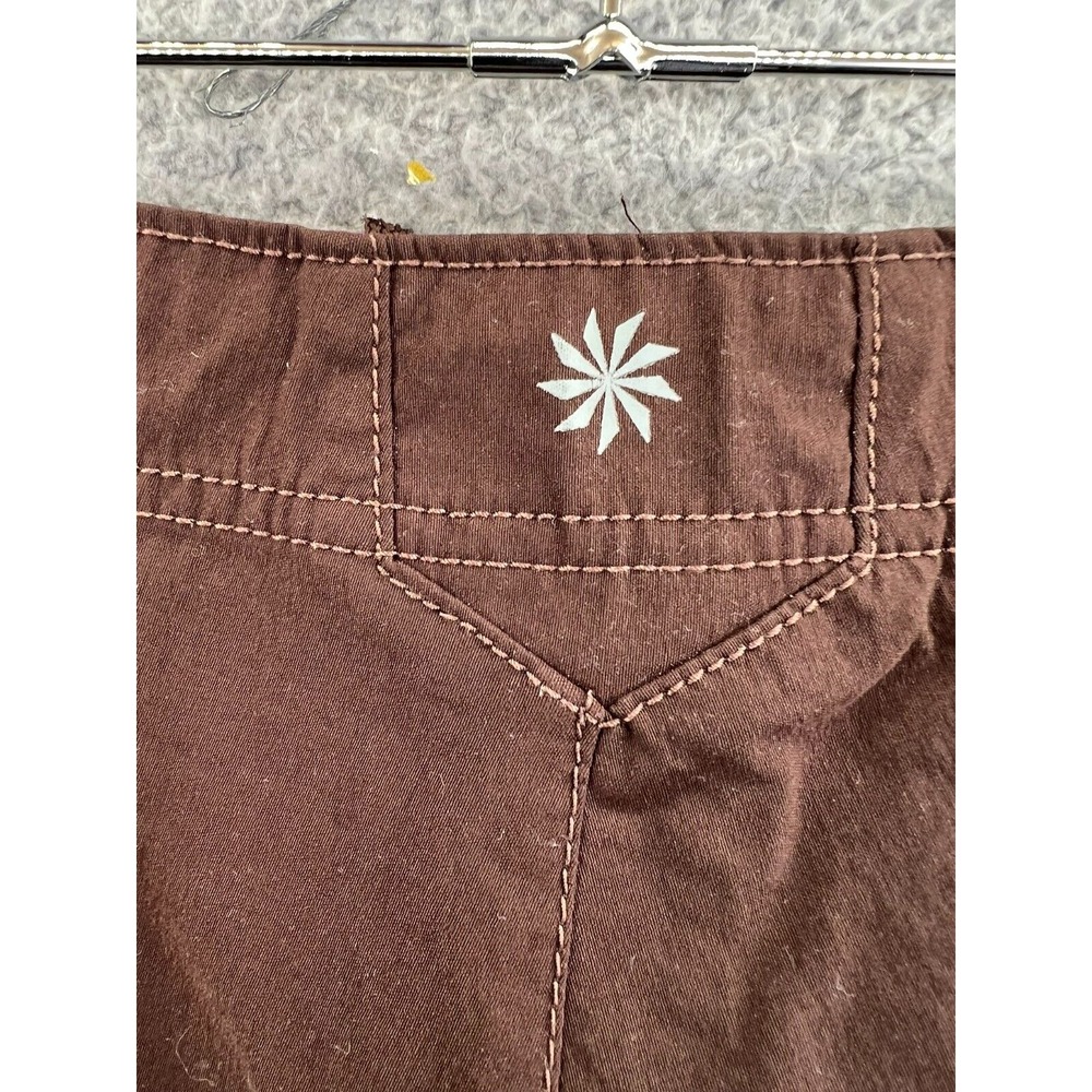 ATHLETA Downward Dipper Purple Drawstring Zip-Leg Pants Women's 8 Style #42009 - Picture 9 of 14